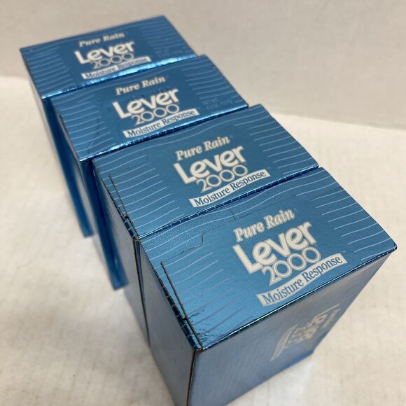 Lever 2000 Pure Rain Bar Soap 4.5 Oz Moisture Response 4 Bars New & Sealed - Picture 4 of 6